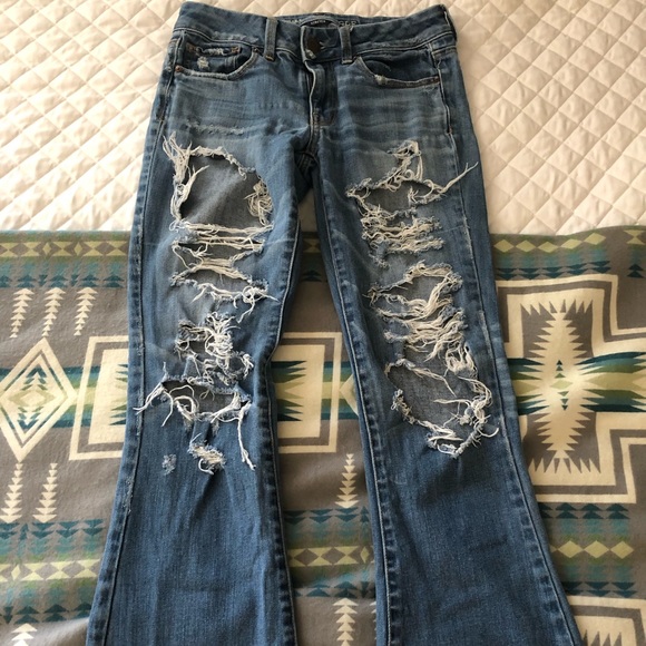 American Eagle Outfitters Pants - American Eagle bell bottoms boho artist jeans American Eagle Outfitters Pants - American Eagle bell bottoms boho artist jeans